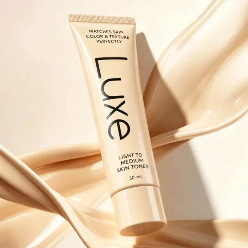Luxe Color Changing Blendable Concealer & Foundation - 12-Hour Wear, Lightweight, Buildable Coverage, Natural Dewy Finish, Adaptive Matching