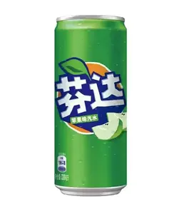 Fanta Apple 330mL - Refreshing Apple Flavor Soda Drink for Everyday Enjoyment