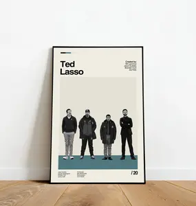 Ted Lasso Movie Wall Art Minimalist Motivational Poster