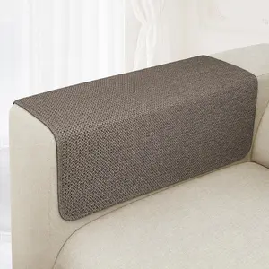 Couch Arm Covers,  Armrest Cover for Sofa, Loveseat, Armchair, Non-Slip Recliner Arm Cover, Sofa Arm Covers, Headrest Cover, Arm Chair Covers Set of 2 (Brown, 24"x20")