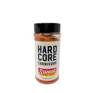 Hardcore Carnivore Sweet BBQ Rub 12.25 Ounce Plastic Shaker