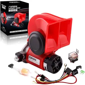 12V Horn Loud Air Horn Kit with Relay Train Horn for Truck Car Motoroycle Golf Cart Boat CRV Jeeps
