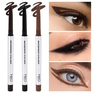 HECI BEAUTY 3PCS Sharpenable Gel Eyeliner Pencil Multi-Use Longwear Waterproof Smudge-Proof Ultra-Smooth Tip Eye Makeup 24HR Wear Vegan Cruelty-Free