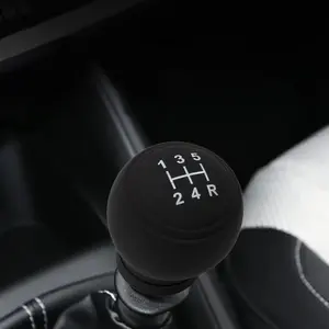 Silicone Shift Knob Cover - For 5-Speed/6-Speed Manual Transmission - Easy to Install, Durable Soft Car Interior Accessory for Cars, Trucks and SUVs, Vehicle Upgrade, Fashion Design, Wear-Resistant Material, Trucker's Choice