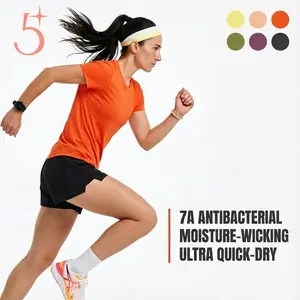 FP-T-shirt|Women|RunAway|Rudolf|QuickDry|7A Antibacterial|2026SS Loose Short Sleeve Top 6Colors front button long sleeve pocket top perfect gift daily wear outdoor activity Casual Streetwear compression shirts compression shirts men workout tops