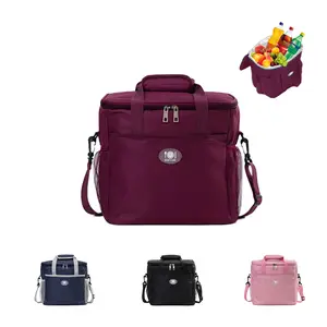 Portable Insulated Bento Bag 8-Hour Thermal Lunch Carrier with Leakproof Design & Aluminum Foil Insulation Best for Students Construction Workers Daily Commuters Ice Retention Cooler Soft Sided Cooler Travel Essentials