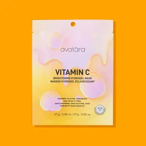 Avatara Vitamin C Hydroleader Mask - Brightening, Nourishing, Skin Repair, 27g, 0.95 oz, Sheet for Skincare