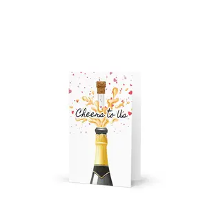 Cheers to Us Bottle Greeting Card