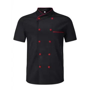 Double-Breaed Men's Chef Uniform Reaurant Catering Cooking Clothes