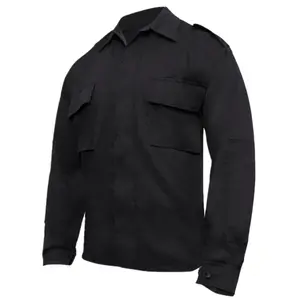 Poly Cotton Twill Long Sleeve Tactical Shirt Workwear Fabric
