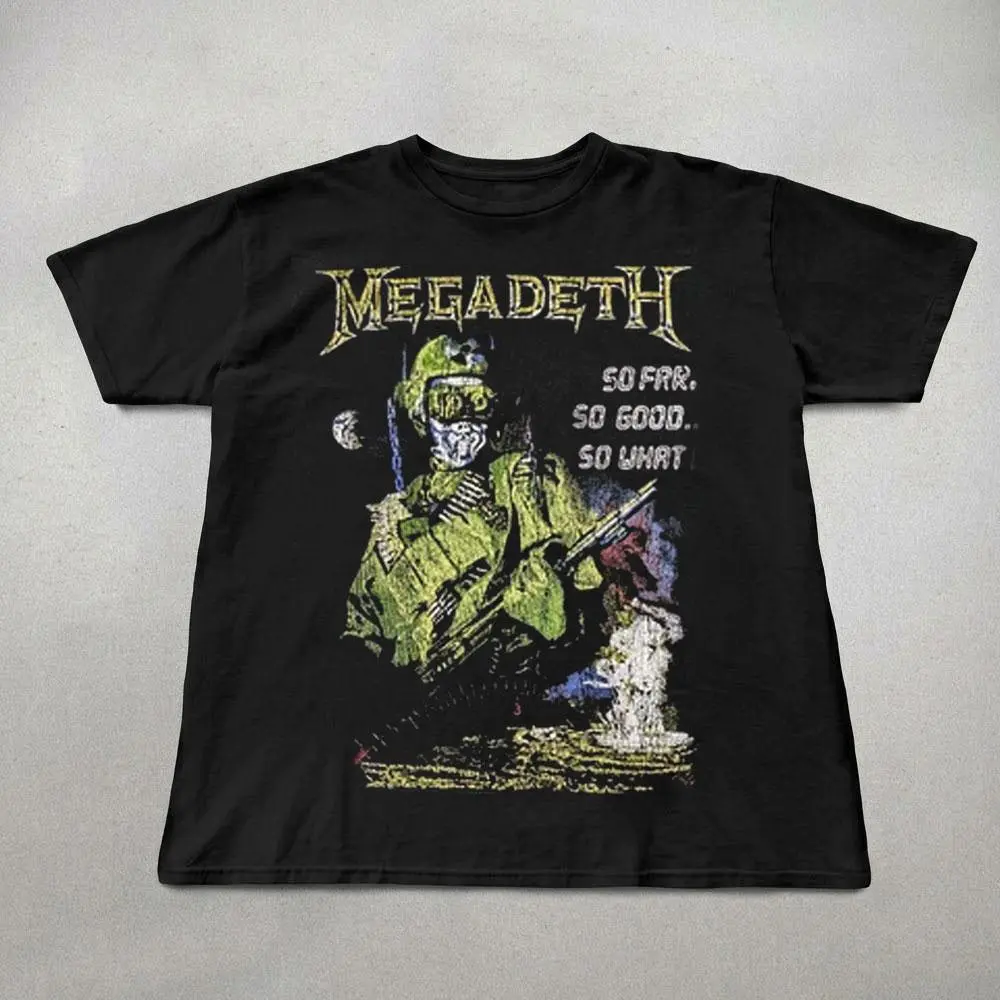Megadeth Vintage Music T-Shirt, Heavy Metal Graphic Tee, Heavy Cotton Apparel