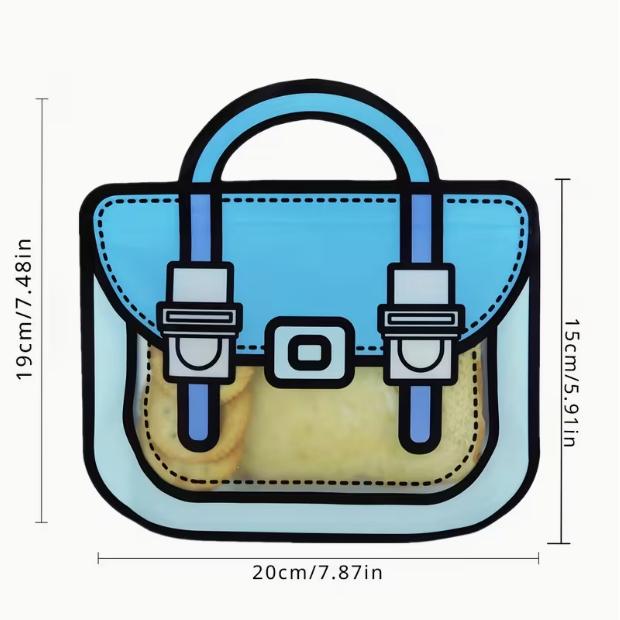 Gift for Her/Him 20 Pack Resealable Cute Gift Bags with Ziplock Seal for Birthday Party Supplies, Goodie Bag for Candy, Food, Snacks Or Favors