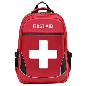 Waterproof Reflective Heavy-Duty Multi-Pocket Portable Empty Trauma Backpack, Healthcare Emergency Rescue Backpack with Multi-Compartment for Camping, Travel, Emergency Rescue Backpacks,summervibes