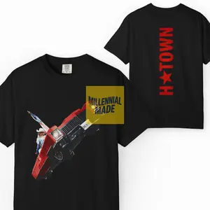 Bncntry Cowboy Concert Houston Show Front & Back Graphic Men & Women Tee