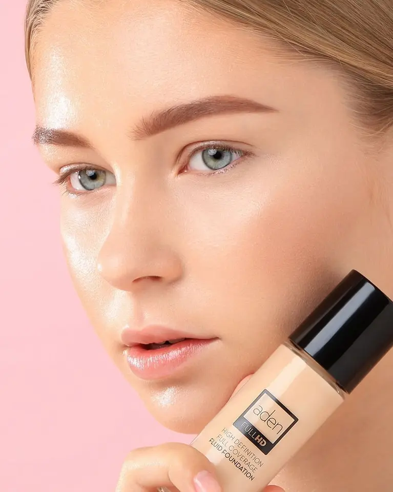aden Fluid Foundation – 20ml – Sweat & Water Proof Full Coverage Foundation – Long lasting & high-definition – No Fragrance & Sunscreen Concealer Flawless