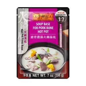 Lee Kum Kee Japanese Tonkotsu Pork Bone Broth Hot Pot Soup Base - Rich Umami Flavor, 198g (New/Old Packaging Random)