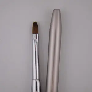 Oval gel brush / builder gel brush / liquid gel brush / kolinsky hairs builder gel brush . Nail Art