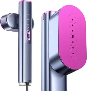 Travel Steamer for Clothes,100-240V Portable Garment Steamer, SteamerIron 2 In 1,30s Fast Heat-up,120ml Water Tank,Large Ceramic Heat Panel,HandheldSteamer for Global   Traveling,Purple