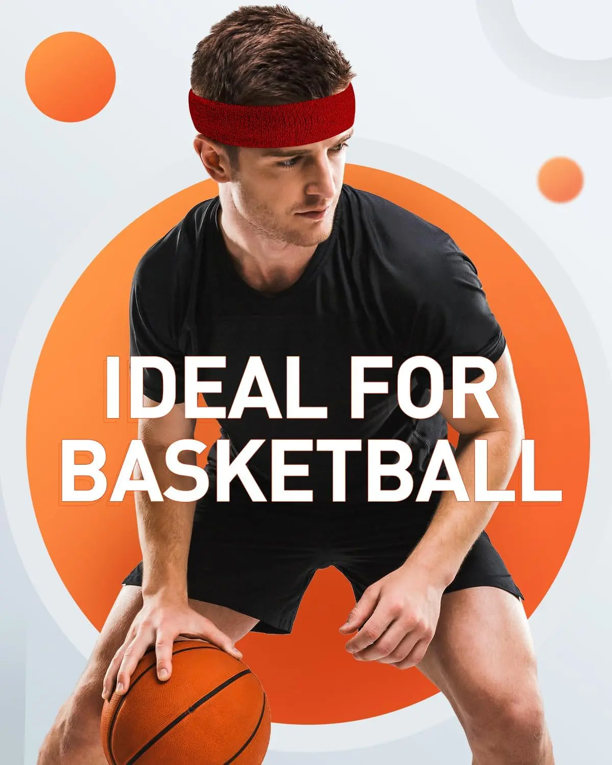 Sweatbands Sport Headbands for Men & Women,Terry Cloth Sweat Band for Tennis, Running, Basketball, Working Out, Exercise- Athletic Sweat Cotton Headband Outdoor Sweatbands Sport Headbands for Men & Women,Terry Cloth Sweat Band for Tennis, Running, Basketball, Working Out, Exercise- Athletic Sweat Cotton Headband Outdoor