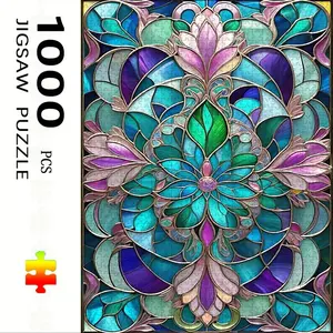 1000 Piece Beautiful Pattern Jigsaw Puzzle, Large Adult Family Interactive Toy, DIY Home Decor Brain Challenge, Holiday Scene, Mixed Colors