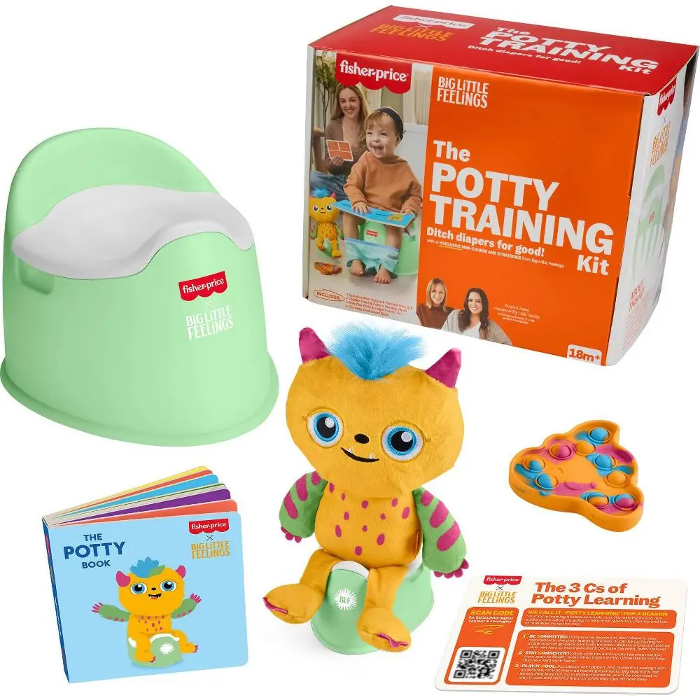 6pc Fisher-Price Big Little Feelings - The Potty Training Kit Set of Toys & Tips