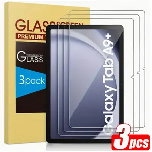 3-Pack Advanced Tempered Glass Screen Protector for Samsung Galaxy Tab S7/s8/s9/a11/a11+/a9/a9 Plus 8.7/11 Inch, HD Clear Film