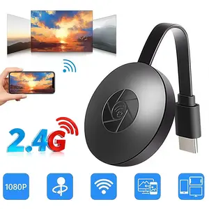 Wireless HDMI Display Adapter, 1080P HD Video Casting, 2.4G WiFi Plug & Play, Miracast Airplay DLNA, Low Latency Sync, Works perfectly with smartphones tablets laptops for streaming to TV projector monitor