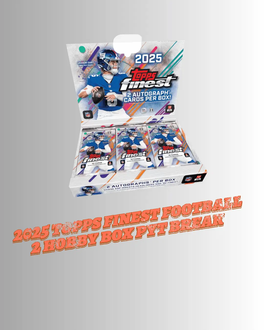 BREAK #233 - 2025 TOPPS FINEST FOOTBALL 2 HOBBY BOX BREAK PYT ( ALL CARDS SHIP)
