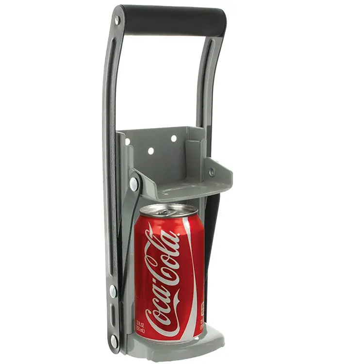 Can Crusher 16oz Heavy Duty Aluminum Can Crusher Wall Mounted Soda Beer Can Smasher Recycling Tool With Bottle Opener For Kitchen Home Garage Bar Space Saving Manual Crusher
