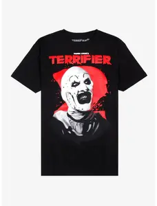 "Art the Clown Terrifier Movie Logo T-Shirt - Slasher Horror Graphic Tee", Fashion Cotton, Full Colors, Full Sizes, For Men, For Women