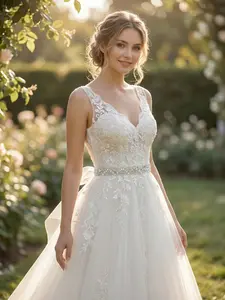 Heavy-Duty Rhinestone Wedding Dress Waist Cincher, Bride Crystal Belt Tie, Gown Sparkle Waist Decor, Versatile Wedding Photo Accessory