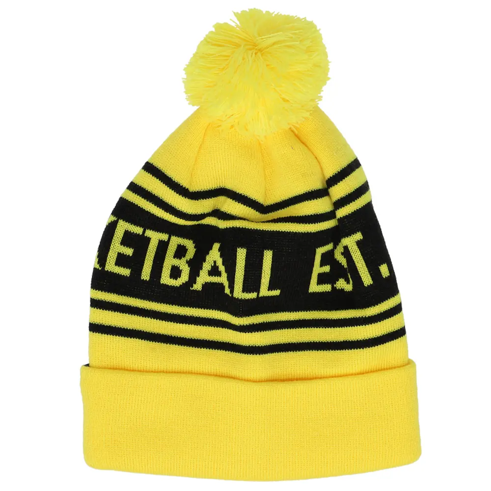PUMA Womens Pom Beanie Athletic Casual  - Yellow