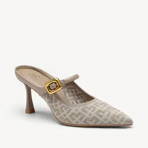 GraceLithe Pointed Toe Heeled Mules