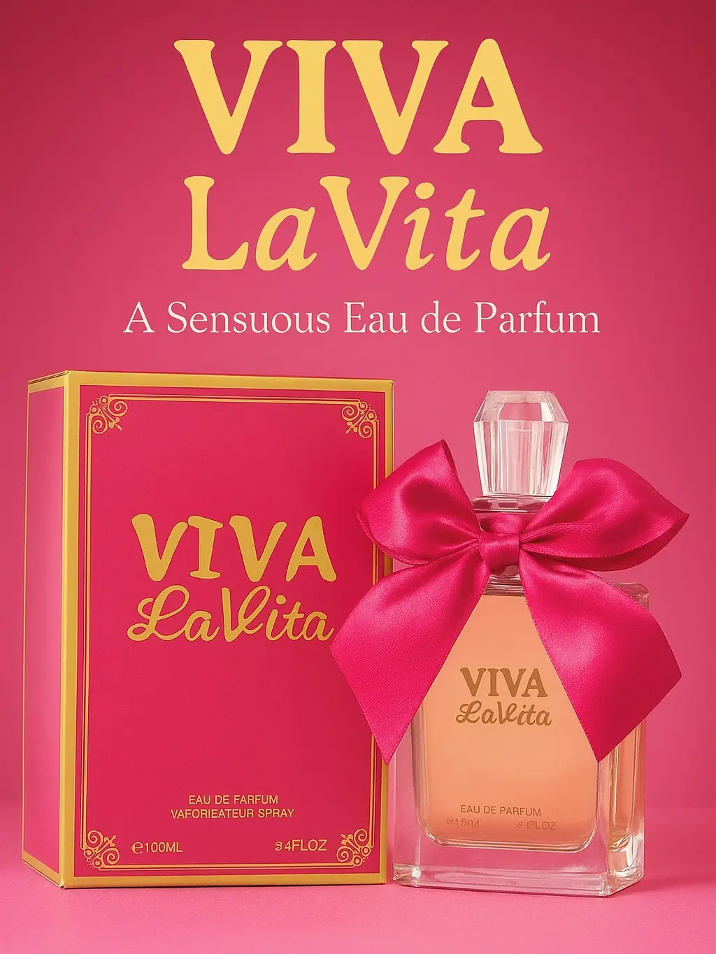 香水(女性用) LA VITA Eau de Parfum 100ml Viva La Vita Eau de Parfum for Women 100ml/3.4 Fl.oz - Fragrance