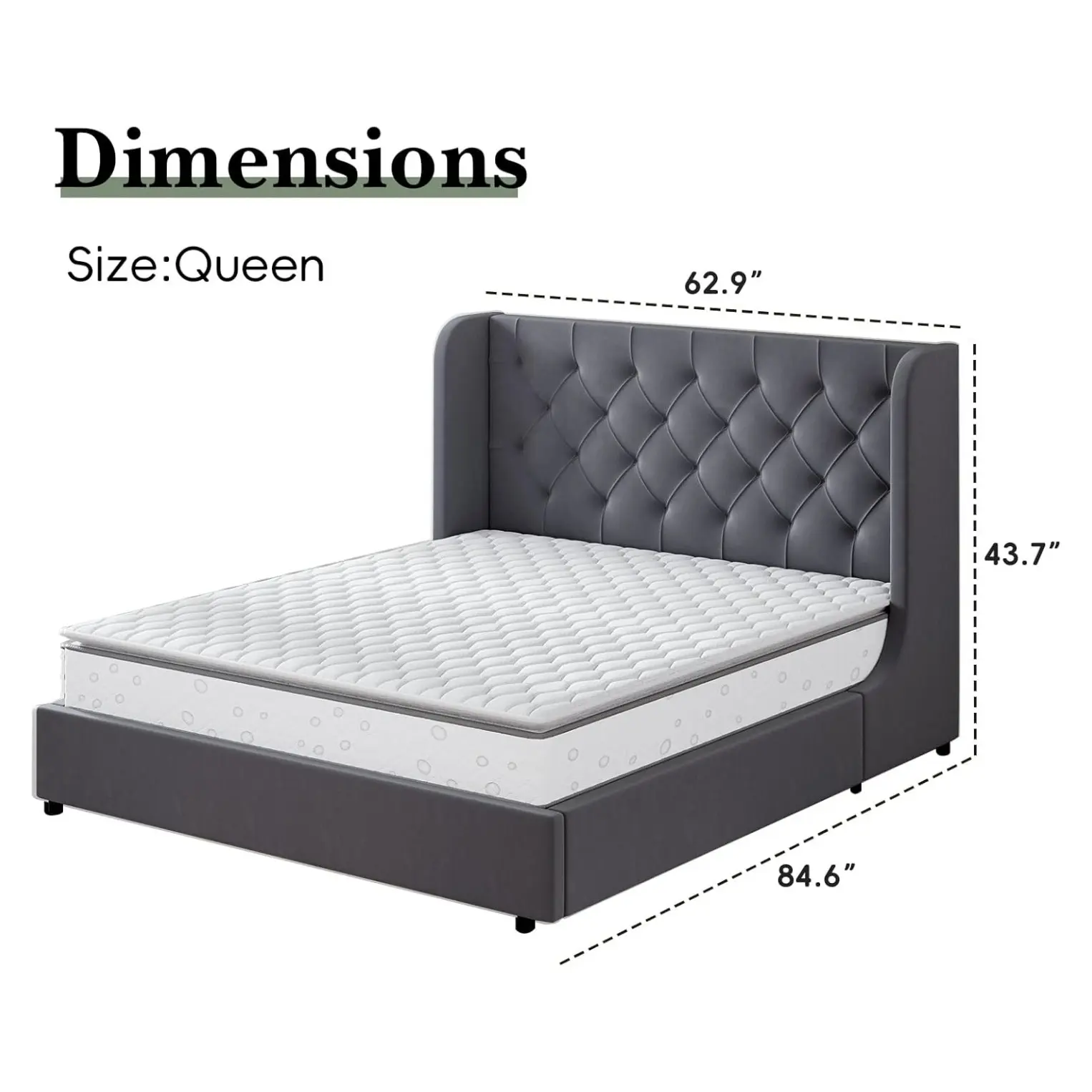 Queen Size Grey