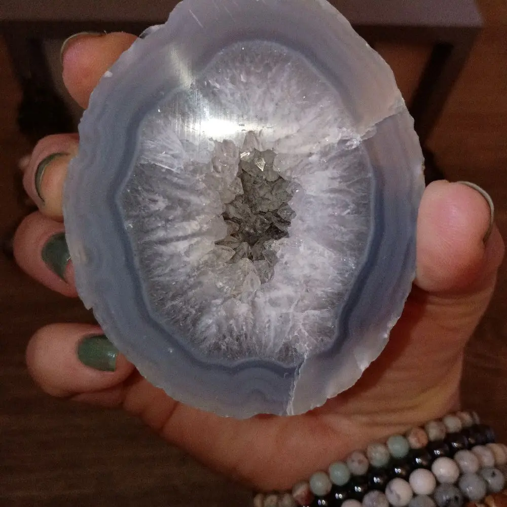 Druzy Agate Geode from Brazil