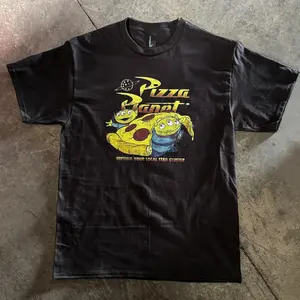 Pizza Planet Vintage Casual Funny Short Sleeve 100% Cotton T-Shirt 6oz