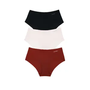 Calvin Klein Underwear Calvin Klein Hipster 3 Packs in Black, Nymphs Thigh, & Red Stamp