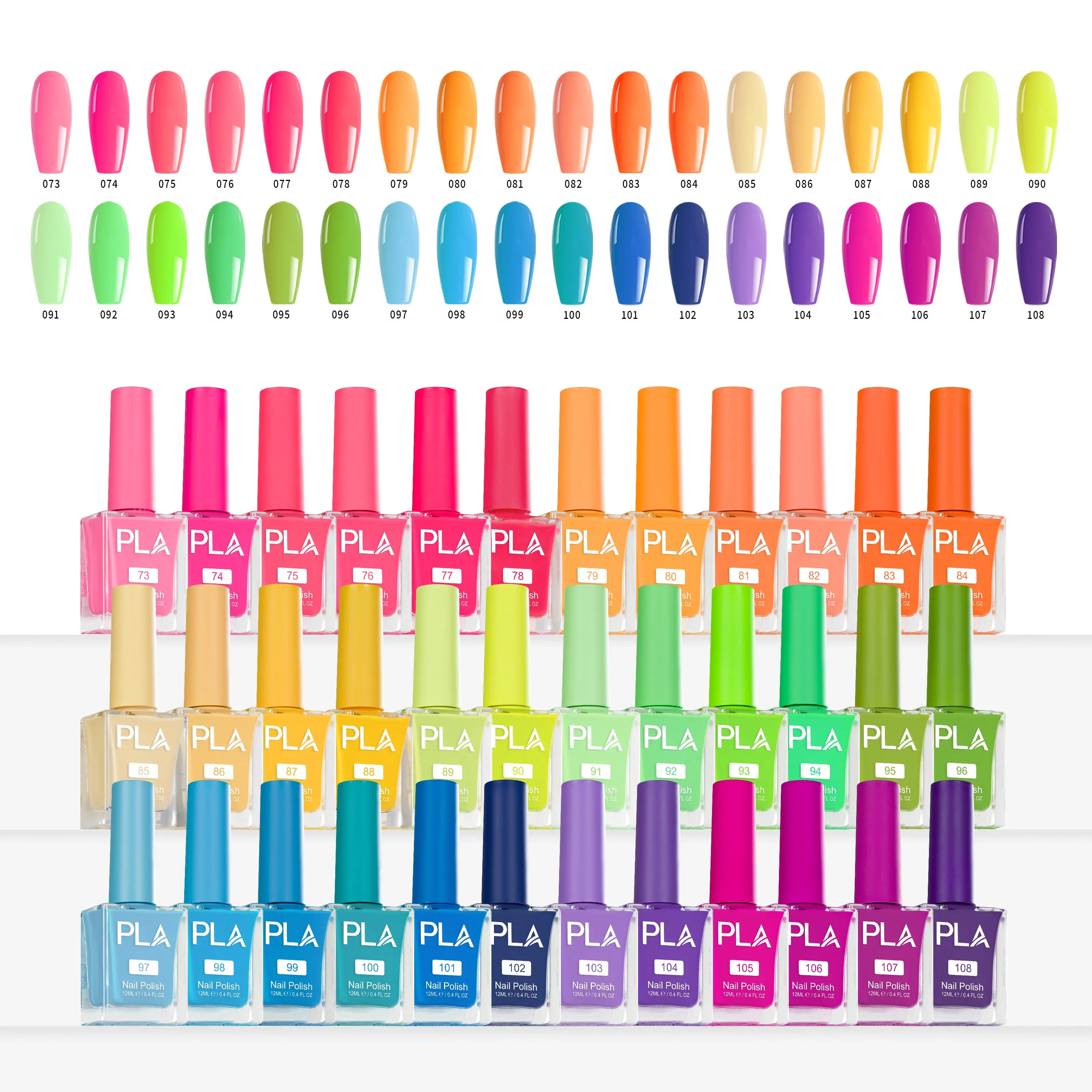 PLA Oil Lacquer Nail Polish Collections | HEMA-Free | TPO-Free | 18 or 36 shades