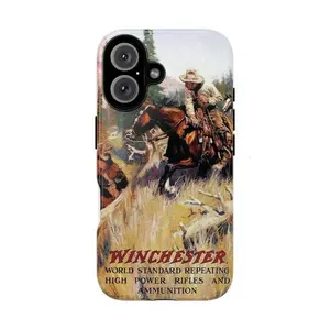 Winchester Cowboy Tough Phone Case Suitable for iPhone 17-11 Pro Max/Plus and  Samsung Galaxy S23-25