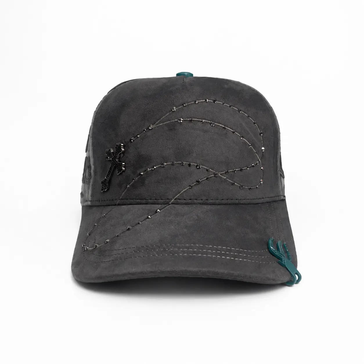 JC Caps "Exodo 14:14 Rosario" - Gray Snapback - Premium Streetwear Baseball Cap for Men & Women, Adjustable