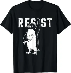Penguin Resist Funny Penguins Protest Against Tariffs TShirt 45759 2531