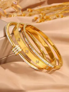 Elegant Casual Bangle Set for Women & Girls, Trendy All-Match Fashion Jewelry, Exquisite Birthday Gift, Stylish Jewelry Accessories