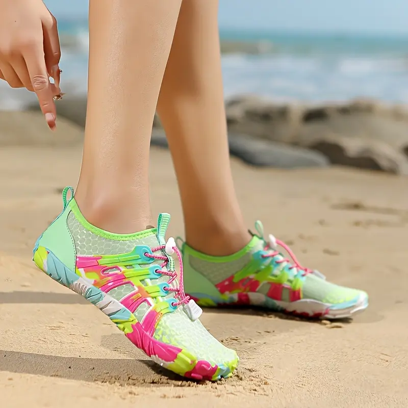 [Travel Friendly] Lightweight Water Shoes for Men and Women - Breathable Mesh Upper, Soft Rubber Sole, Quick Dry - Ideal for Swimming, Boating, Hiking, Women's Water Shoes, Snorkeling, Beach Pool Shoes, Unisex