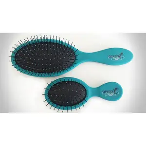 BUNDLE Queen C Regular Size and Mini Extensions Detangler Brushes