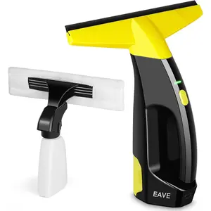 Rechargeable Window Vac, Power Window Vacuum Cleaner Set, Window Squeegee Electric Cleaning Tool for Windows, Tiles, Mirrors, 200ml Water Tank