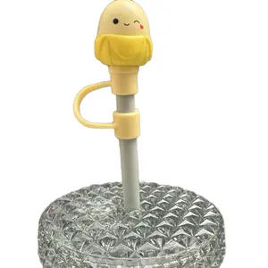 Customized Straw toppers with Character Toppers, Customizable Design, Ideal for Personalizing Drinks