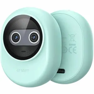 EMEET Piko (Green) Dual-Lens 4K Webcam with AI-Assist and Privacy Panda Design