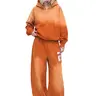 FDR Washed Cloud Zip-Up Hoodie & Baggy Sweatpants Set, Unisex Oversized Soft Fleece Two-Piece Outfit, Vintage Number Graphic, Straight Leg Low Waist Pants, Cozy Casual Streetwear for Everyday Wear,clothes for back to school