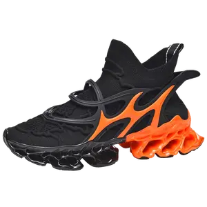 Unisex High-Top Running Shoes – Blade Cushion Sneakers, Lightweight Breathable Athletic Trainers for Gym & Street